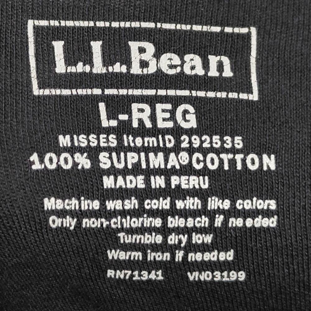 L.L.Bean Gray Henley Pleated Knit Lightweight Top Women Size L - Picture 5 of 8